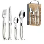 Laguiole Tradition Steakmesser Set – Elegantes Grillbesteck mit Wellenschliff