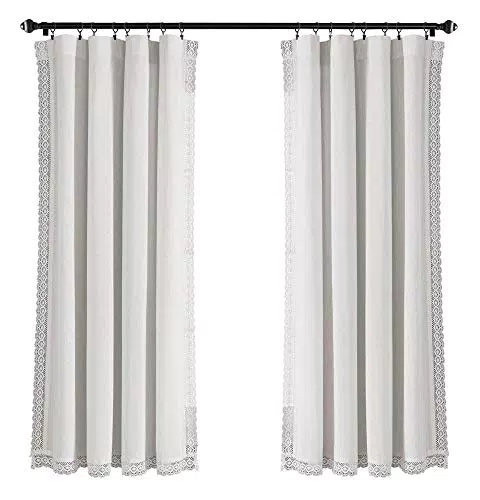 Lush Decor Rosalie Fenstervorhang-Set im Vintage-Bauernhaus-Stil