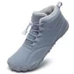 Mabove Barfußschuhe Damen Winterstiefel Warm Gefüttert Traillaufschuhe