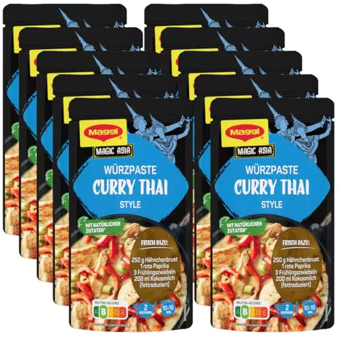 MAGGI Würzpaste Curry Thai Style - Vegetarisch und ohne Konservierungsstoffe