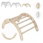 MAMOI® Kletterbogen und Kletterdreieck aus Holz für Kinder im Innenbereich