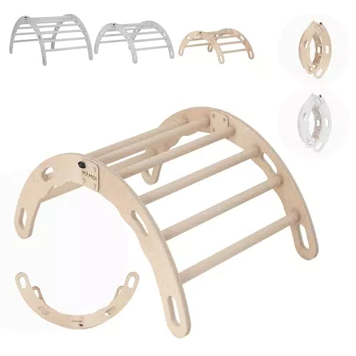 MAMOI® Kletterbogen und Kletterdreieck aus Holz für Kinder im Innenbereich