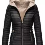 MARIKOO Damen Steppjacke Übergangsjacke mit Kapuze Modell B857