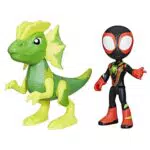 Marvel Spidey Dino-Webs Action-Figuren: Miles Morales & Electrosaurus