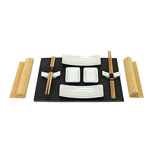 Mazali Sushi-Set mit Schieferplatte – Perfekt für Sushi-Liebhaber
