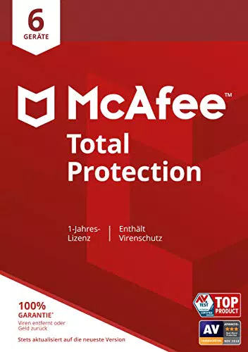 McAfee Total Protection 2024 | Antivirus, VPN, Passwort-Manager, 1 Jahr