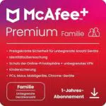McAfee Premium Family 2025 | 12 Monate Cybersicherheitssoftware & VPN