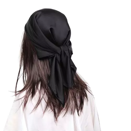 MEANBEAUTY Damen Seidenschal Bandana Kopftuch Haarschal