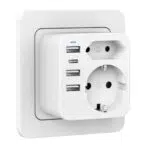Brandname Mehrfachsteckdose mit USB-C und 3 USB-Anschlüssen für Wandladegerät