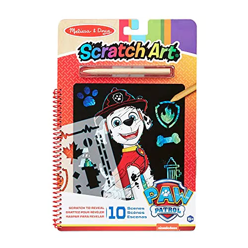 Melissa & Doug Paw Patrol Kratzkunst-Block – Marshall
