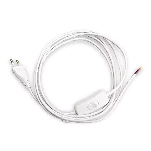 Mextronic Netzkabel Schuko Schutzkontaktstecker mit Schalter 300SW