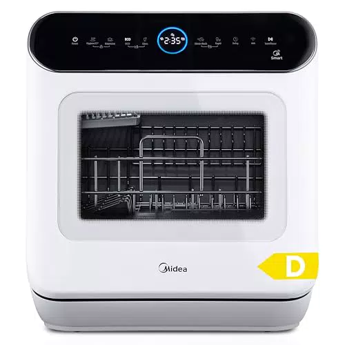 Midea Mini Geschirrspüler mit IOT-Steuerung und 6+1 Programmen
