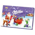 Milka Adventskalender – Schokoladen-Weihnachtskalender mit Alpenmilchfüllung