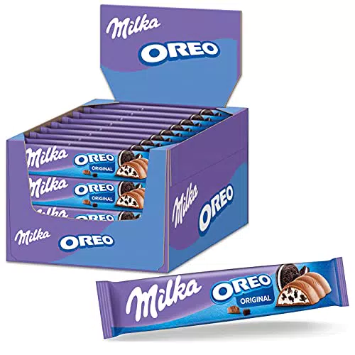 Milka Schokoriegel mit Oreo Keksstückchen in Milchcreme