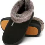 Mishansha Hausschuhe Damen Winter Hüttenschuhe Herren Pantoffeln Warme Filzhausschuhe Bequem Slipper Filz Hausstiefel Marineblau