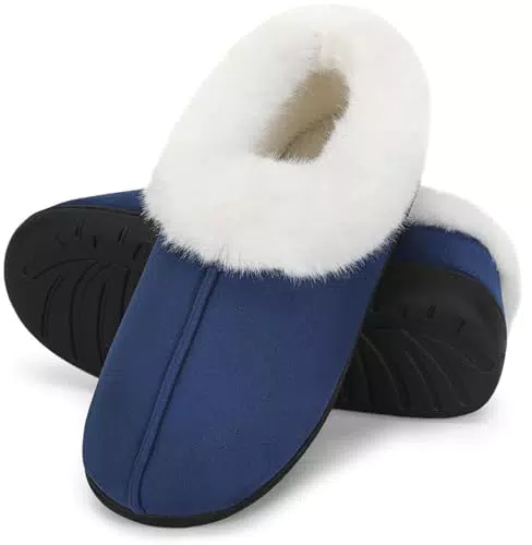 Mishansha Hausschuhe für Herren und Damen - Memory Foam Pantoffeln rutschfest