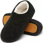 Mishansha Warme Hausschuhe Herren Winter Haus Pantoffeln Männer Plüsch Memory Foam Slippers Haus Winterschuhe Blau Size 44