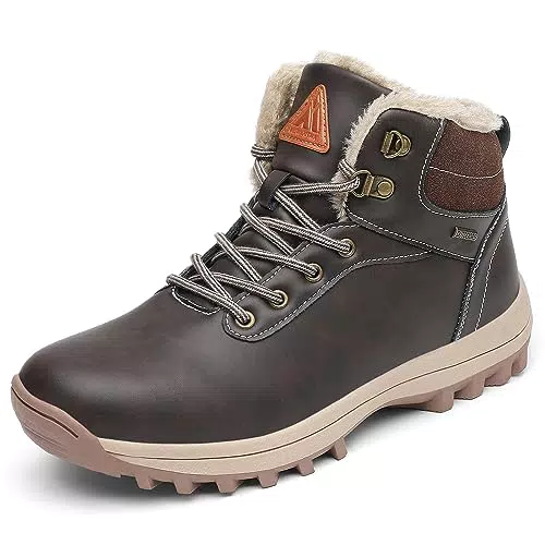Mishansha Winterschuhe Herren Gefüttert Wasserfeste Winterstiefel