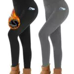 Missluck Thermo Leggings Damen High Waist Gefüttert für Sport im Winter