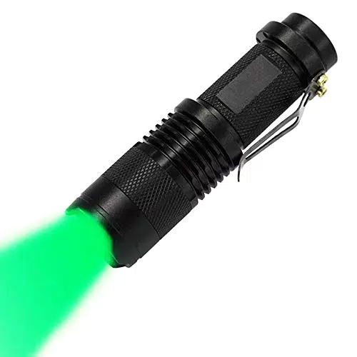 MODOAO LED Taschenlampe mit Zoom, wasserdicht, 3 Lichtmodi für Outdoor-Aktivitäten