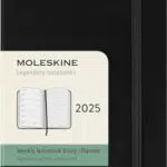 Moleskine Wochenplaner 2025 mit Platz für Notizen, weicher Einband, 13x21 cm