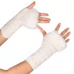 MoreChoice Kunstfell Armstulpen Damen Winterhandschuhe Handwärmer Stulpen