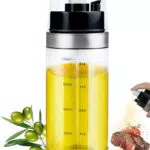 MRUN Ölsprüher Glasflasche – 2-in-1 Sprühflasche für Küche und Grill