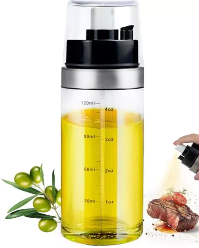 MRUN Ölsprüher Glasflasche – 2-in-1 Sprühflasche für Küche und Grill