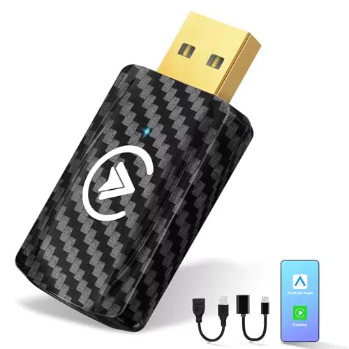 MSXTTLY Android Auto Wireless Adapter U2A-AIR, kabelloser Plug & Play Adapter