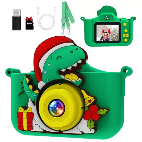 MYSTILUCK Kinderkamera 1080P HD mit 2,0"-Bildschirm für Kinder 3-12 Jahre