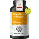 NATURE LOVE® Hochdosiertes Vitamin C 1000mg - Vegan und magenfreundlich