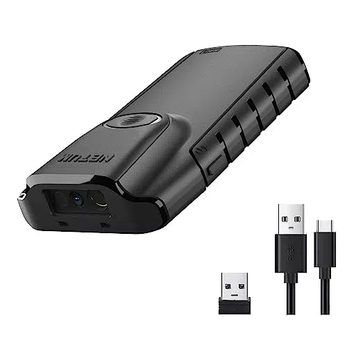 NETUM Bluetooth 2D Barcode Scanner – Tragbarer QR-Code-Leser für iOS, Android, Windows