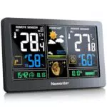 Newentor Wetterstation Funk mit Außensensor und Wettervorhersage