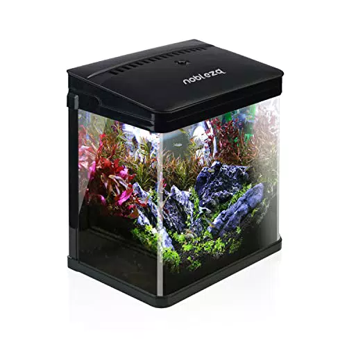 Nobleza Nano-Aquarium mit LED-Beleuchtung und Filtersystem für tropische Fische