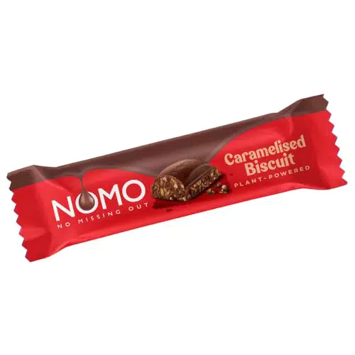 NOMO Caramelised Biscuit Bar - Vegane, laktosefreie und glutenfreie Schokolade