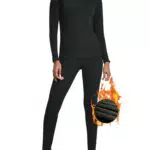 Nutria Thermounterwäsche Damen Set - Atmungsaktive Skiunterwäsche mit Innenfleece