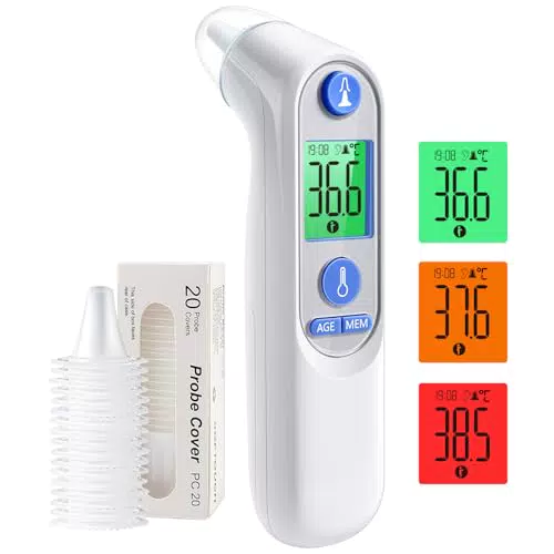 Ohrthermometer für Babys und Erwachsene – digitales Infrarot-Thermometer mit Altersmessung