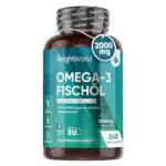 WeightWorld Omega 3 Kapseln - 2000mg Fischöl mit EPA & DHA für Herz und Gehirn