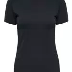 ONLY Damen Onpmila Train Tee Noos Activewear Shirt, Schwarz