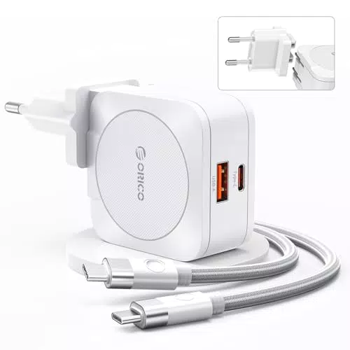 ORICO 65W USB C Ladegerät – Schnelles Aufladen mit Dual Port PD3.0 Adapter