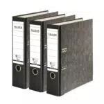 Falken Recycling-Ordner Wolkenmarmor DIN A4, 8 cm, CO2-neutral, Blauer Engel