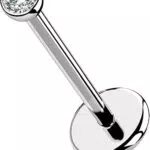 OUFER Titanium Lippenpiercing Labret Stud für Helix und Tragus Piercing