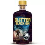Outta Space Glitter Gin - 40% vol. - Vegan schwarzer Gin mit Glitzer