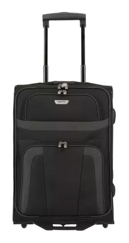 Paklite Orlando Handgepäck Koffer mit 2 Rollen – Klassischer Weichgepäck Trolley 53 cm