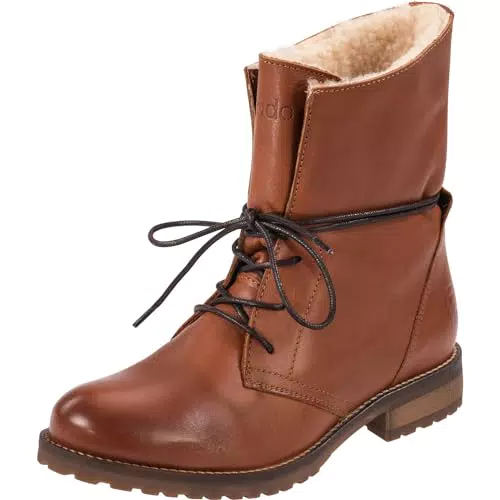Palado Stiefeletten Damen Kasos – handgefertigt aus Rindsleder, warm gefüttert