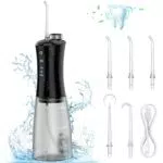 Pancellent Kabellose Munddusche mit 12 Gängen und 350 ml Wassertank