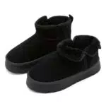 Pelbiuqik Damen Winterstiefel Gefütterte Schneeschuhe Boots für Schnee