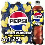 Pepsi Zero Zucker Lemon - Zuckerfreies Erfrischungsgetränk mit Zitronengeschmack