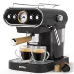 Petra PT5108VDEEU7 3-in-1 Kaffeemaschine mit Milchaufschäumer, 1050W, 19 Bar