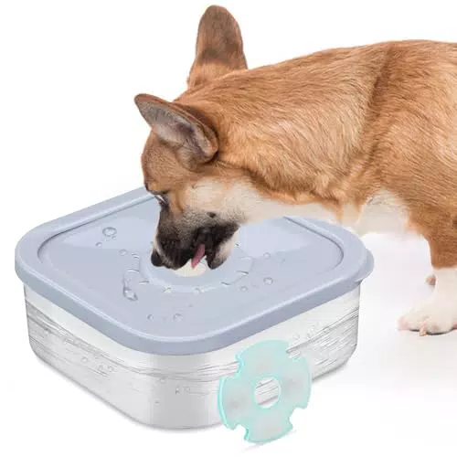 Pettom Wassernapf 2L - Auslaufsicherer Trinknapf für Hunde und Katzen